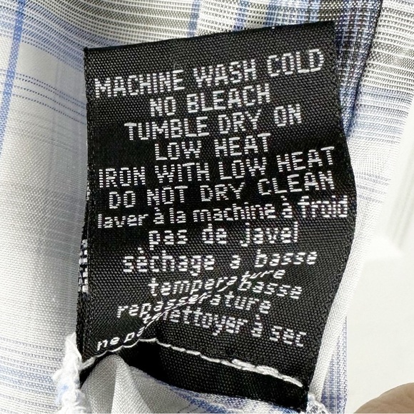 Kuhl Mountain Culture Ionik Blue and White Plaid Shirt UPF 30 - Picture 5 of 10